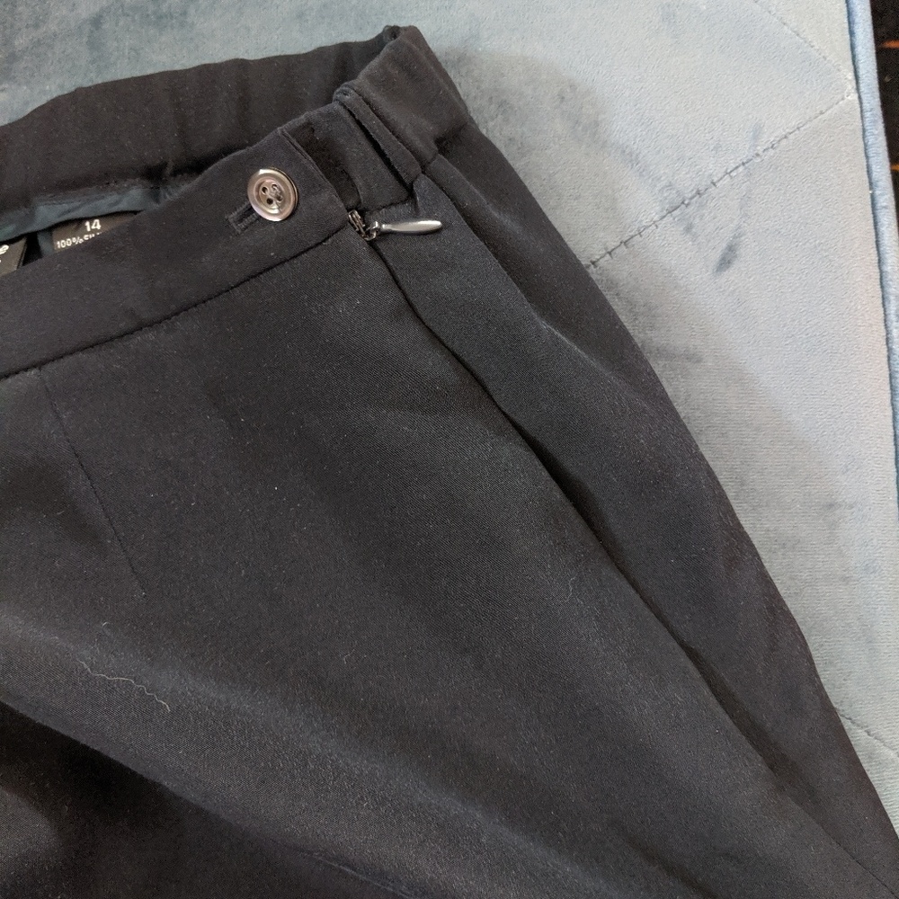 Silk wide leg trousers